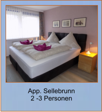 App. Sellebrunn 2 -3 Personen