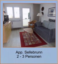 App. Sellebrunn 2 - 3 Personen
