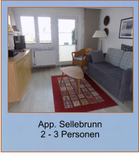 App. Sellebrunn 2 - 3 Personen